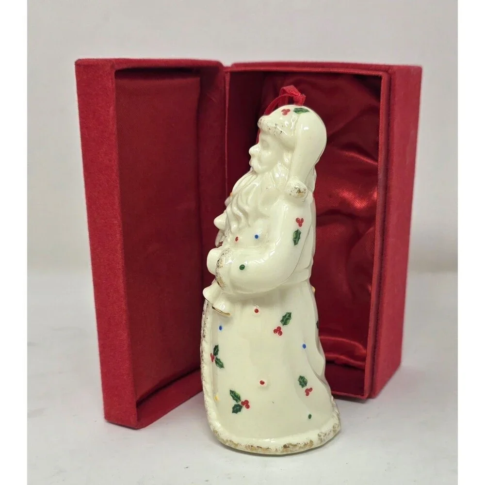 Santa Claus Formalities Baum Bros Holly Collection Porcelain Figurine Ornament